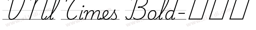VNl Times Bold字体转换